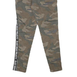 BLACK SQAUD Womens Cotton Blend Slim Fit Camouflage Trousers W28 L28 Drawstring