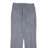 WRANGLER Mens Polyester Blend Blue Regular Straight Trousers W30 L31 Classic Zip