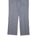 WRANGLER Mens Polyester Blend Blue Regular Straight Trousers W30 L31 Classic Zip