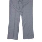 WRANGLER Mens Polyester Blend Blue Regular Straight Trousers W30 L31 Classic Zip