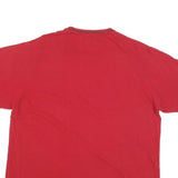 POLO RALPH LAUREN Mens Red Classic T-Shirt XL Short Sleeve V-Neck Cotton Blend