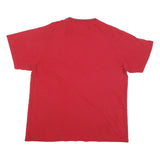 POLO RALPH LAUREN Mens Red Classic T-Shirt XL Short Sleeve V-Neck Cotton Blend