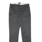 LEVI'S Mens Cotton Blend Slim Black Trousers W30 L30 Zip Closure Casual Wear