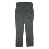 LEVI'S Mens Cotton Blend Slim Black Trousers W30 L30 Zip Closure Casual Wear