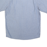 WRANGLER Mens Blue Cotton Short Sleeve Shirt M Casual Relaxed Fit Pocket