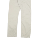 LEVI'S Mens Slim Beige Cotton Blend Slim Straight Trousers W28 L30 Casual Zip