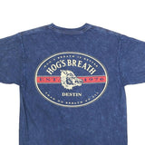 Mens Blue Hog's Breath Graphic T-Shirt M Short Sleeve Crew Neck Cotton