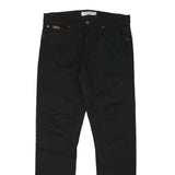 U.S. POLO ASSN Mens Jeans Black Regular Straight Denim W32 L31 Zip Cotton Blend