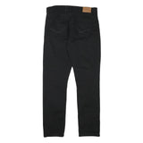 U.S. POLO ASSN Mens Jeans Black Regular Straight Denim W32 L31 Zip Cotton Blend