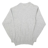 FASHION COLLECTION Mens Grey Beige Green Patterned Jumper Crew Neck Basic Knit M