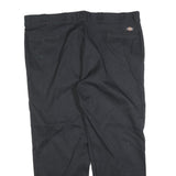 DICKIES Mens Cotton Blend Black Regular Fit Straight Leg Trousers W46 L30