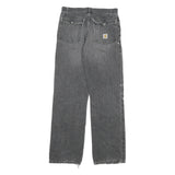 CARHARTT Mens Regular Fit Denim Jeans Grey W30 L32 Distressed Paint Splatter