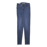 LEVI'S 721 Womens Slim Skinny Denim Medium W27 L32 Zip Cotton Blend Jeans