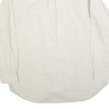 NAUTICA Mens White & Blue Check Cotton Blend Shirt XL Classic Button-Down Casual