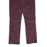 CALVIN KLEIN Womens Cotton Blend Purple Classic Straight Trousers W34 L34