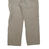 CARHARTT Womens Regular Fit Beige Cotton Blend Trousers W34 L30 Workwear Zip