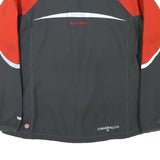 MAMMUT Womens Grey & Red Outdoor Jacket 2XL Polyester Blend Zip Windstopper