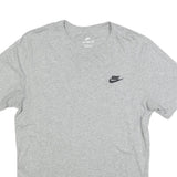 NIKE Mens Grey Crew Neck Short Sleeve Graphic T-Shirt M Cotton Blend