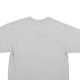 NIKE Mens Grey Cotton Graphic T-Shirt L Short Sleeve Crew Neck Casual Comfort