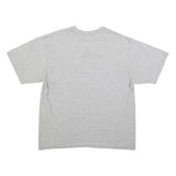 NIKE Mens Grey Cotton Graphic T-Shirt L Short Sleeve Crew Neck Casual Comfort