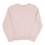 CHAMPION Womens Pink Crew Neck M Cotton Blend Sweatshirt Pullover Classic Logo