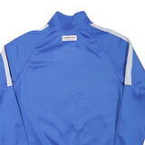 NIKE Mens Blue Jacket S Polyester Blend Plain Zip Track Sports Football Club