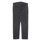 LEVI'S 502 Mens Jeans Black Slim Straight Denim W30 L30 Zip Cotton Blend