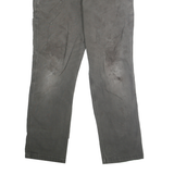 CARHARTT Mens Cotton Blend Relaxed Fit Black Trousers W32 L32 Workwear Utility