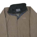 BERGHAUS Womens Brown Outdoor Jacket L Polyester Blend Zip Goretex