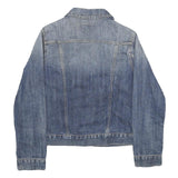 WRANGLER Womens Blue Denim Jacket M Cotton Button Fastening Classic Fit Casual