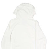AIR JORDAN Womens White Hoodie M Cotton Blend Casual Pullover Drawstring
