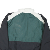 HOLLOWAY Mens Green Black White FR Baseball Zip Jacket XL Nylon