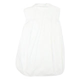 ZARA Womens White Sleeveless Shirt Collared Top M Lightweight Casual