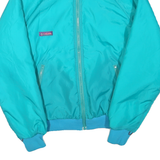 COLUMBIA Womens Blue & Pink Jacket M Polyester Blend Plain Zip Comfortable