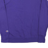 CHAMPION Mens Purple Cotton Blend Crew Neck S Sweatshirt Logo Print Casual