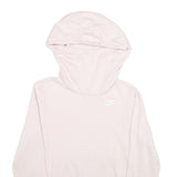 NIKE Womens Pink Hoodie XS Cotton Blend Pullover Lightweight Casual