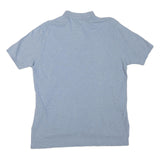 POLO RALPH LAUREN Mens Blue Short Sleeve Plain XL Cotton Blend Polo Shirt