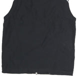 NEW BALANCE Mens Black Athletic Polyester Zip Jacket L Reflective Stripe