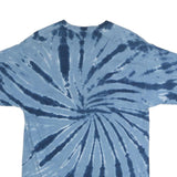 GILDAN Mens Blue Tie Dye Las Vegas Nevada Graphic T-Shirt L Short Sleeve Crew