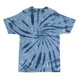 GILDAN Mens Blue Tie Dye Las Vegas Nevada Graphic T-Shirt L Short Sleeve Crew