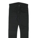 LEVI'S Mens Slim Black Denim Jeans Cotton Blend Zip W32 L28 Classic Fit