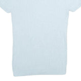 Womens Blue Plain Jumper V-Neck Basic Knit S Light Soft Stretchy Knitwear