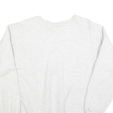 DISNEY Mens White Mickey Mouse Crew Neck L Cotton Blend Pullover Sweatshirt