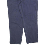 CARHARTT Mens Relaxed Navy Blue Cotton Blend Trousers W40 L34 Workwear Zip