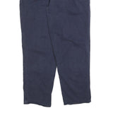 CARHARTT Mens Relaxed Navy Blue Cotton Blend Trousers W40 L34 Workwear Zip
