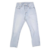 LEVI'S 501 Mens Jeans Blue Regular Straight Denim Light W30 L27 Classic Style