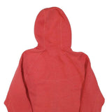 NIKE Mens Red Full Zip Hoodie M Cotton Blend Sportswear Casual