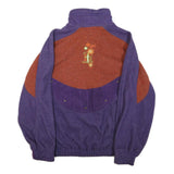 TEAM LINE Mens Purple & Brown Casual Jacket S Polyester Colourblock Long Sleeve