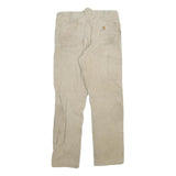 CARHARTT Mens Relaxed Fit Beige Workwear Cotton Blend Trousers W32 L29