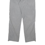 Mens Regular Fit Grey Cotton Blend Trousers W34 L32 Zip Closure